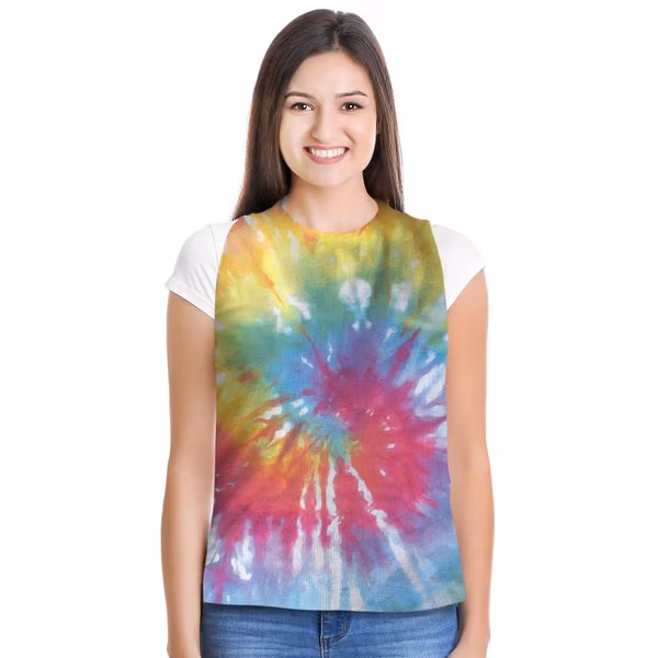 Disposable Adult Bibs Tie Back  Perfect for Seniors Painting  Eating  Tie Dye 50 Pack 50PK